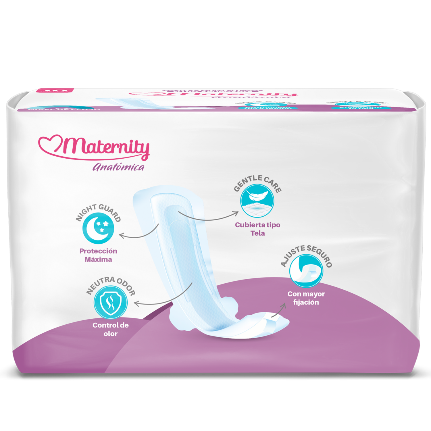 Toalla Multifluido Anatómica MATERNITY X 10 Uds