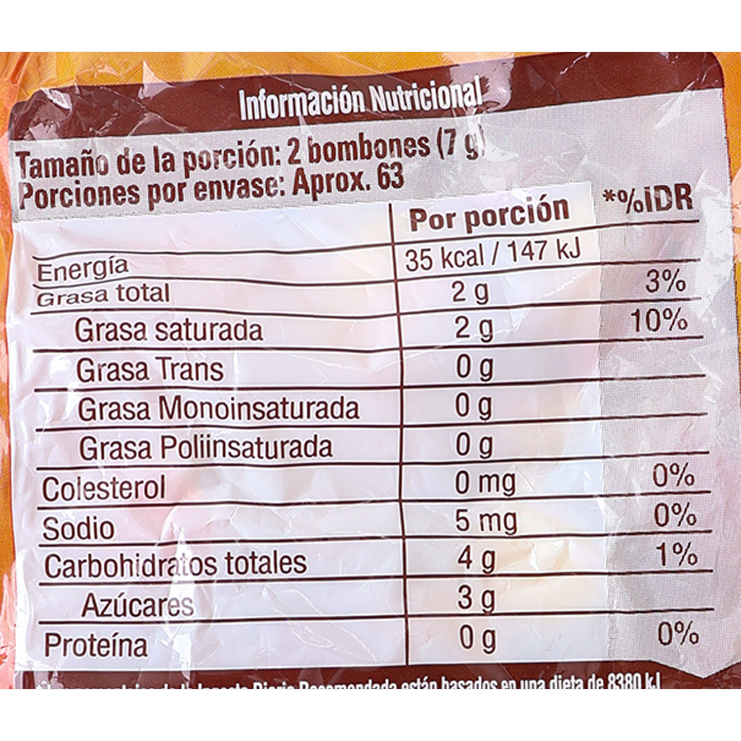 Chocolate Bombón TANGO Funda