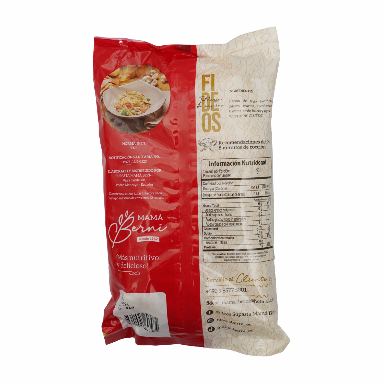 Tallarín De Maquina MAMÁ BERNI 350 G