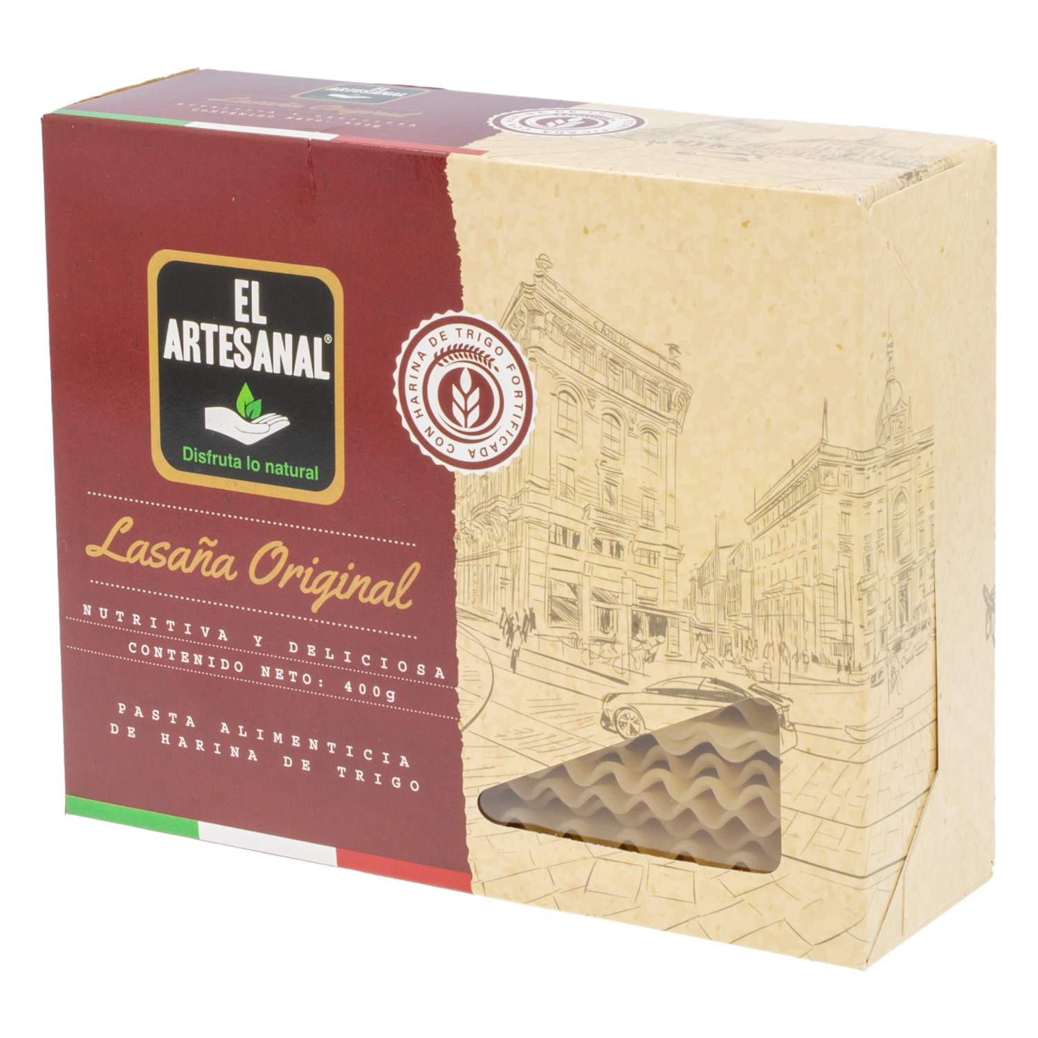 Pasta Para Lasaña Original EL ARTESANAL 400 G
