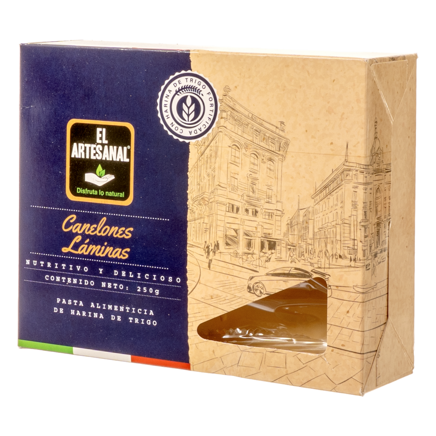 Pasta Para Canelones Laminas EL ARTESANAL 250 G