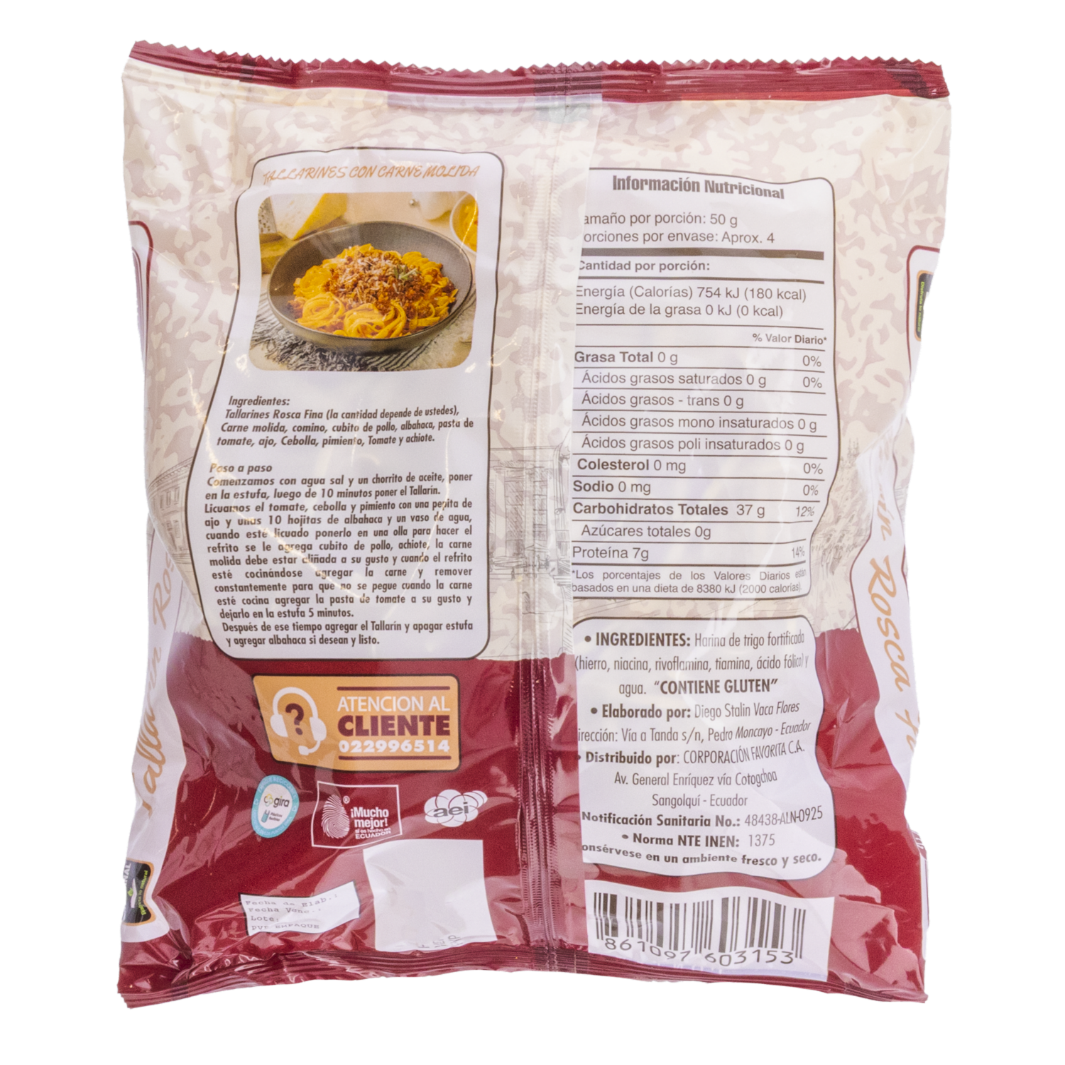 Tallarín Rosca Fino EL ARTESANAL 200 G
