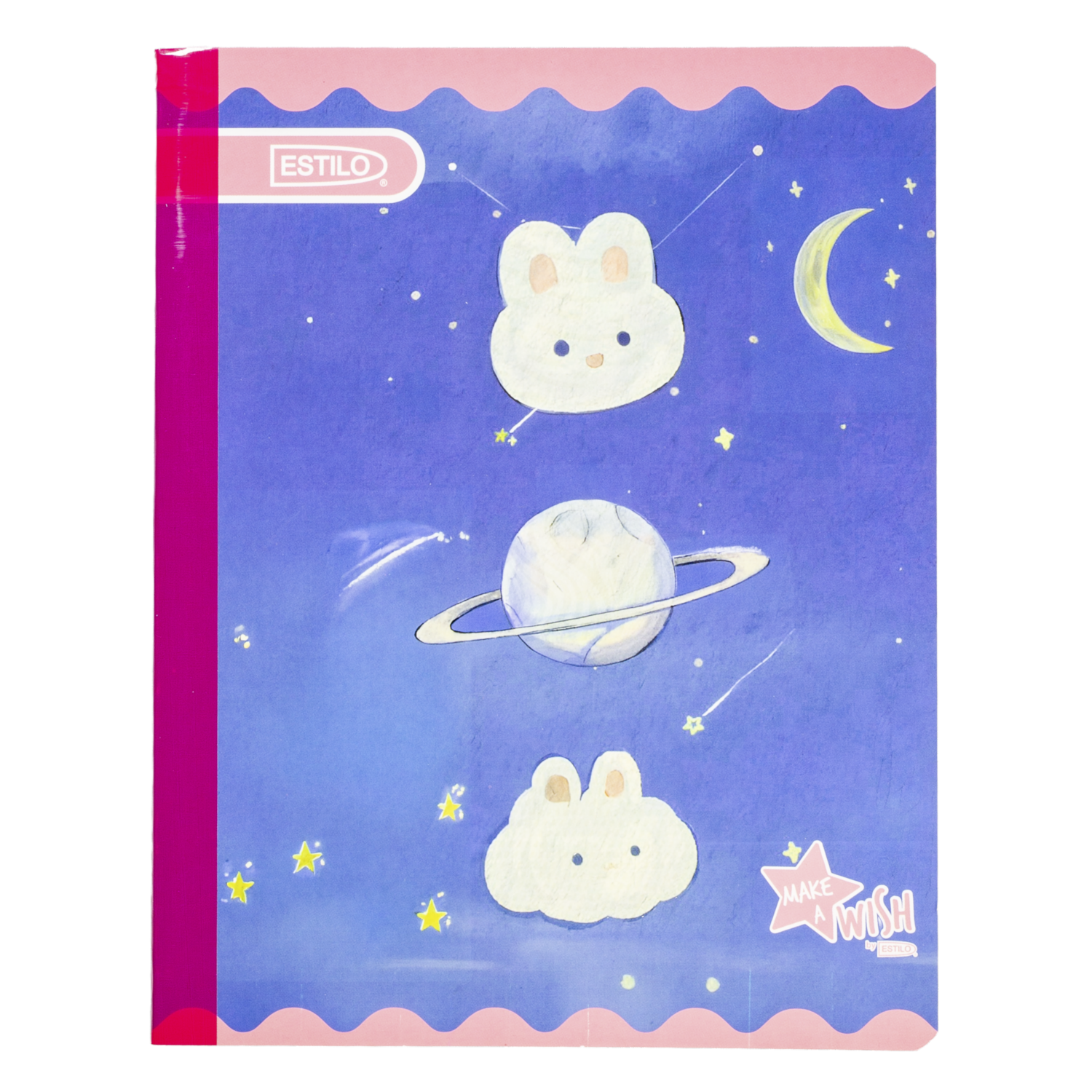 Cuaderno Cosido 4 Líneas Make A Wish ESTILO 100 Hojas