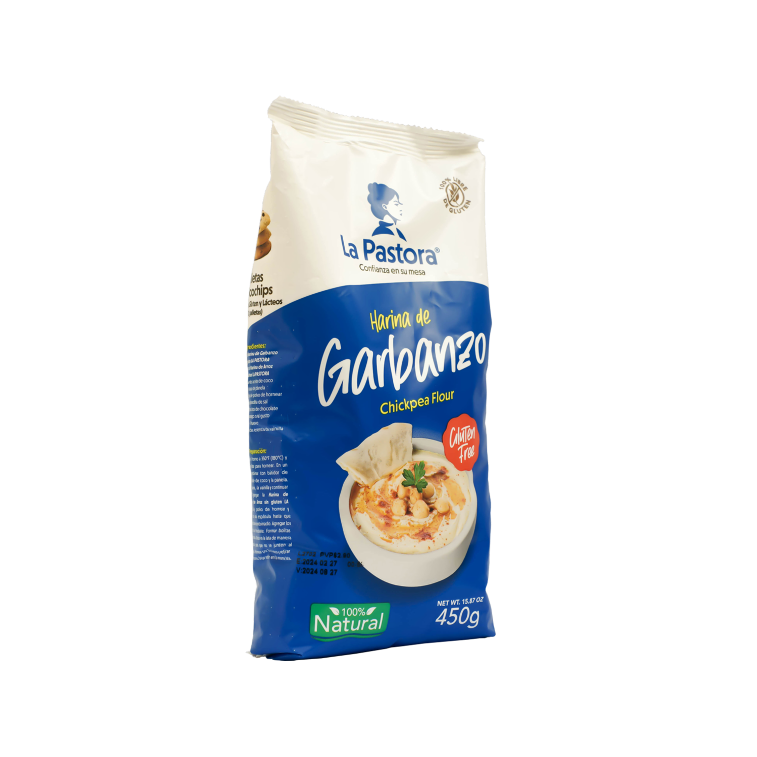 Harina De Garbanzo Sin Gluten LA PASTORA 450 G