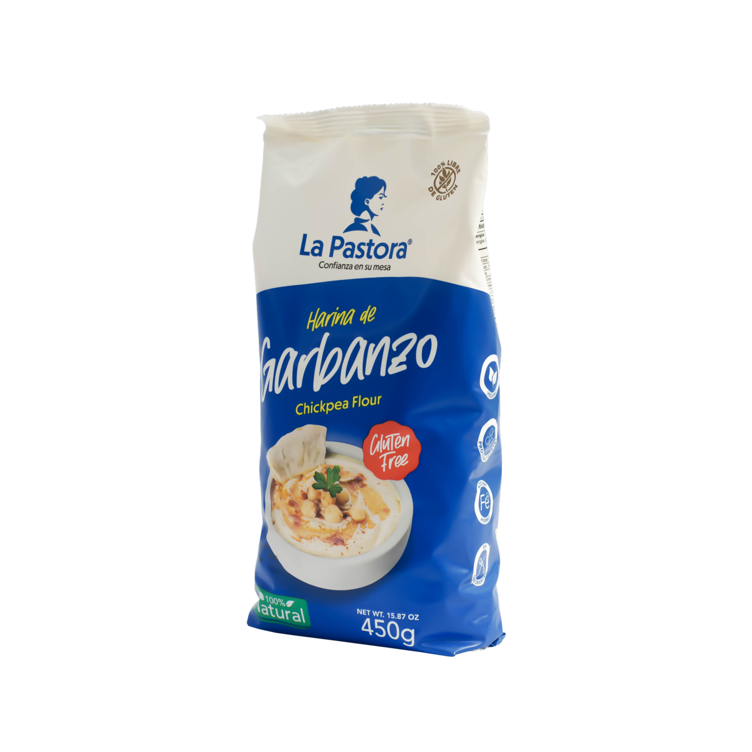 Harina De Garbanzo Sin Gluten LA PASTORA 450 G