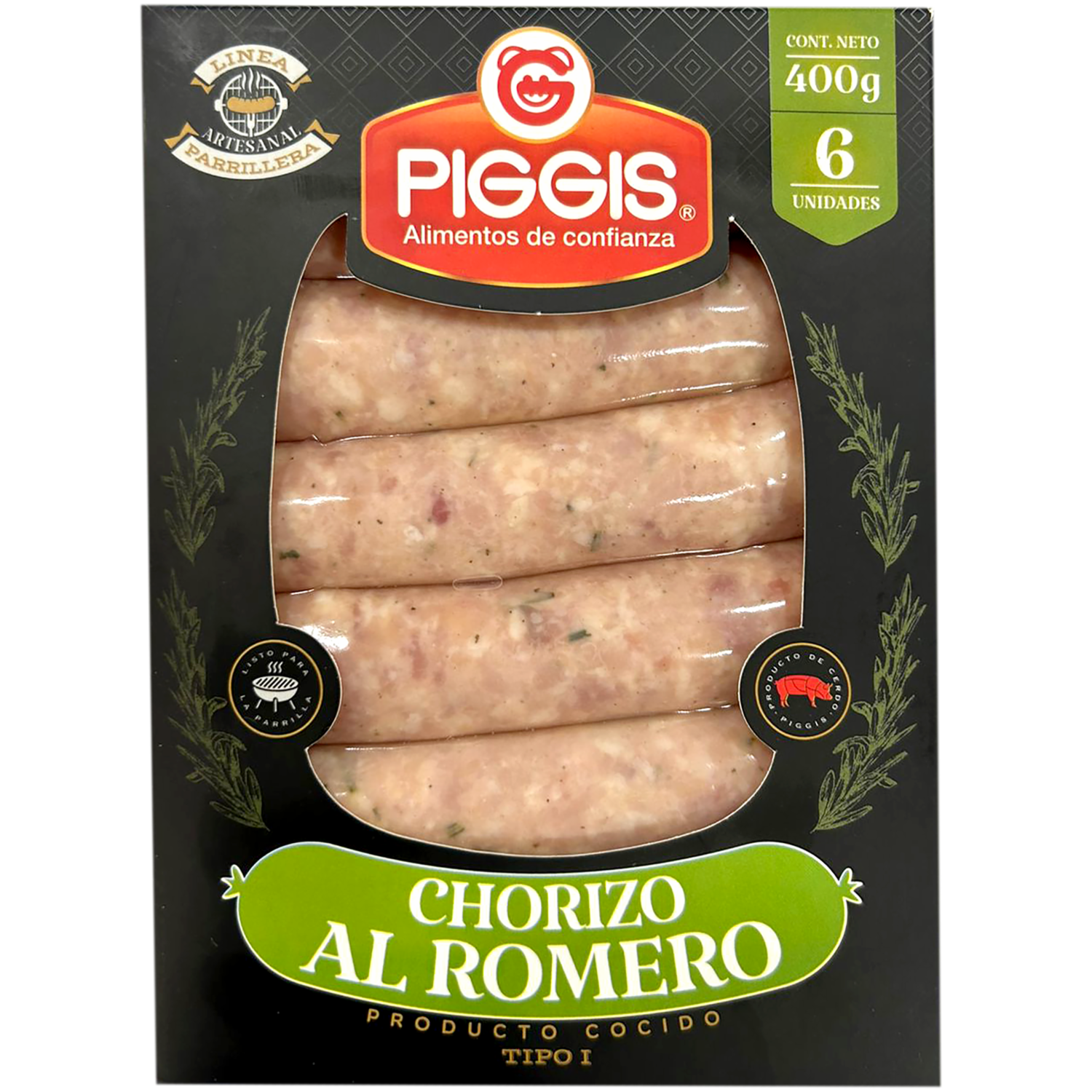 Chorizo Al Romero PIGGIS 400 G