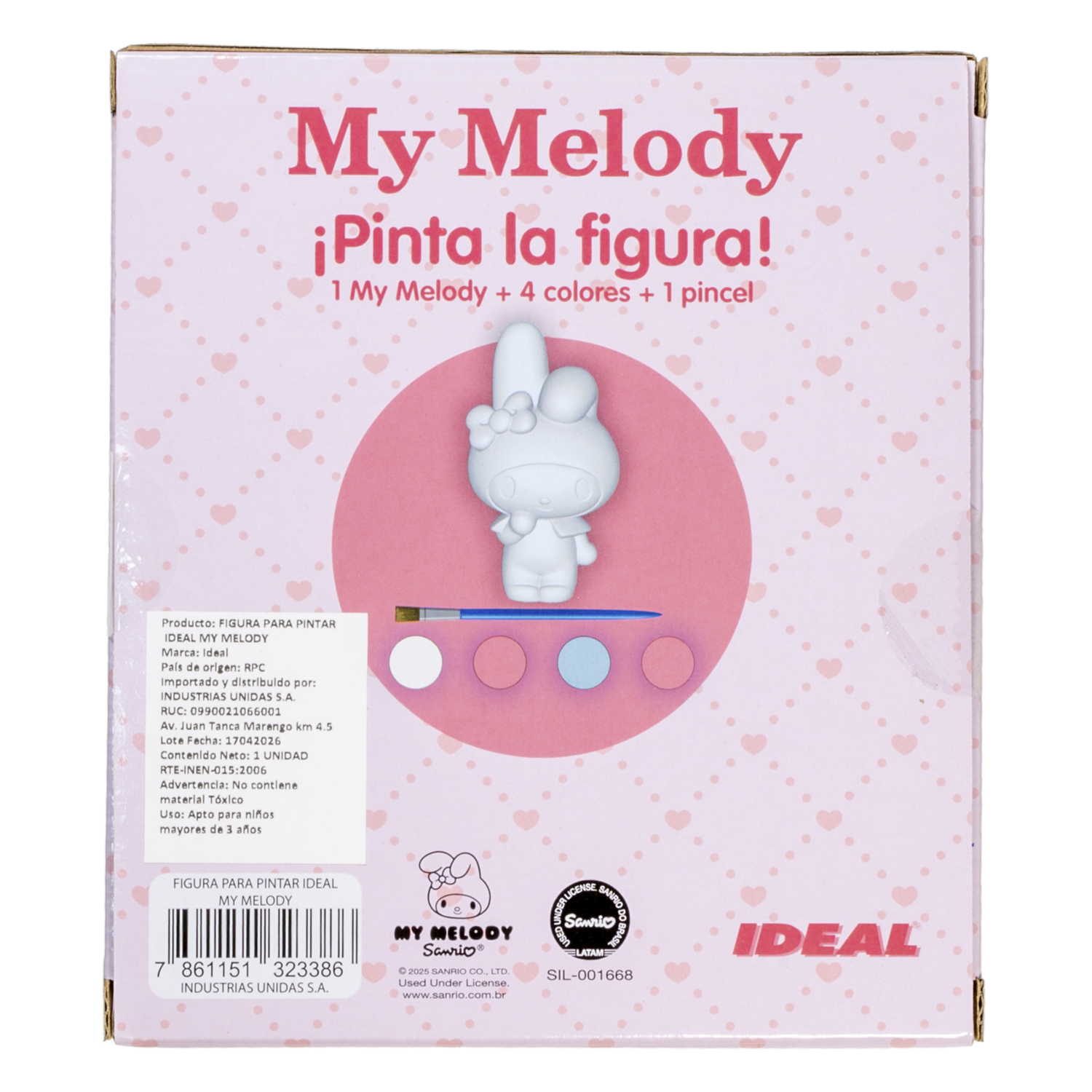 Figura Para Pintar Diseño My Melody IDEAL 1 Pieza