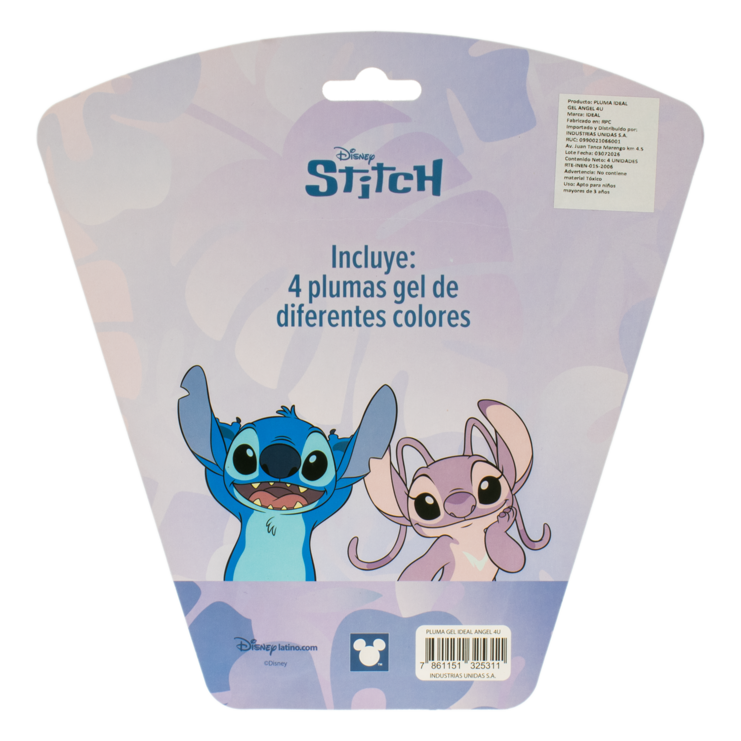 Bolígrafo De Gel Diseño Angel DISNEY 4 Piezas