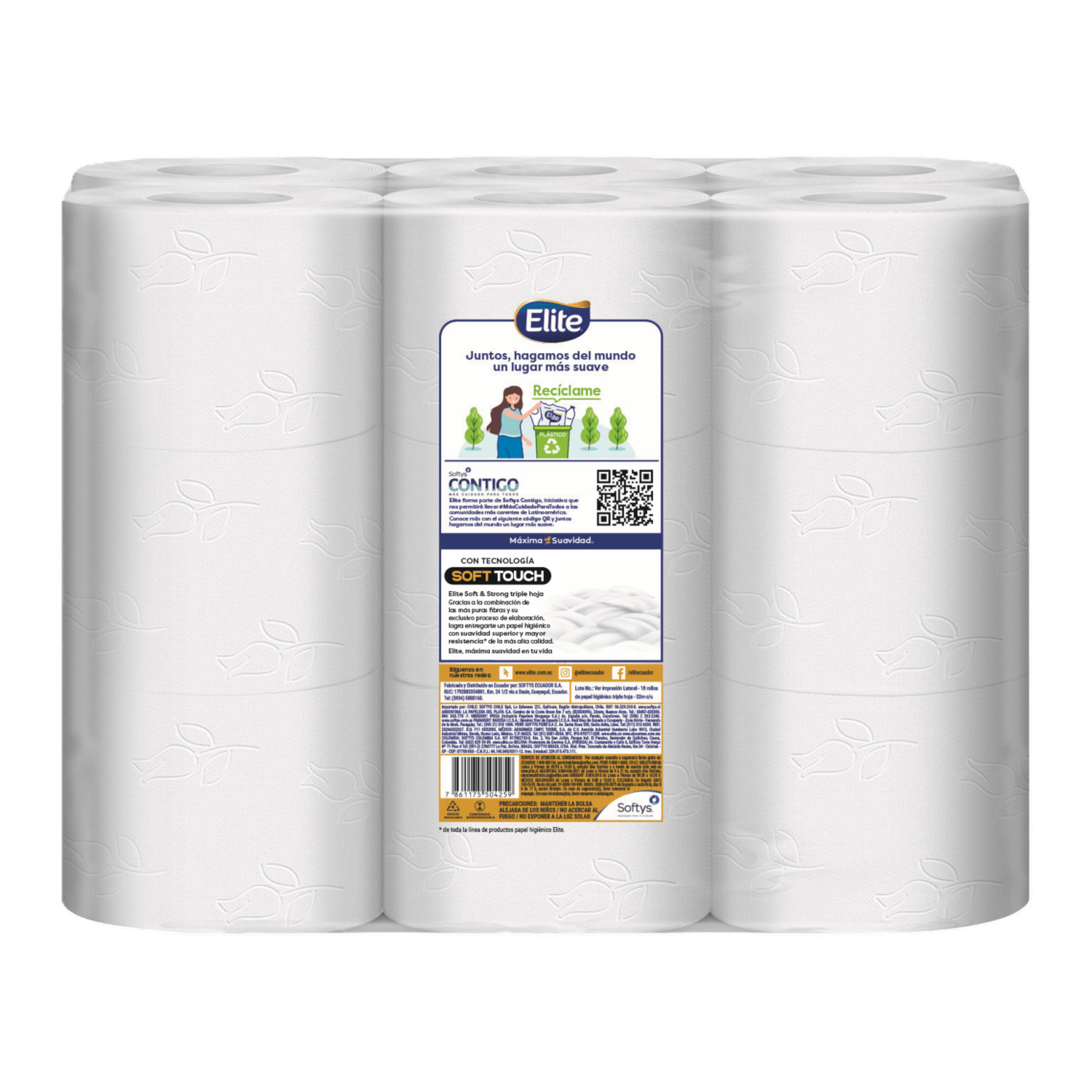 Papel Higiénico Papel Higiénico Triple Hoja Soft&Strong ELITE 18 Rollos