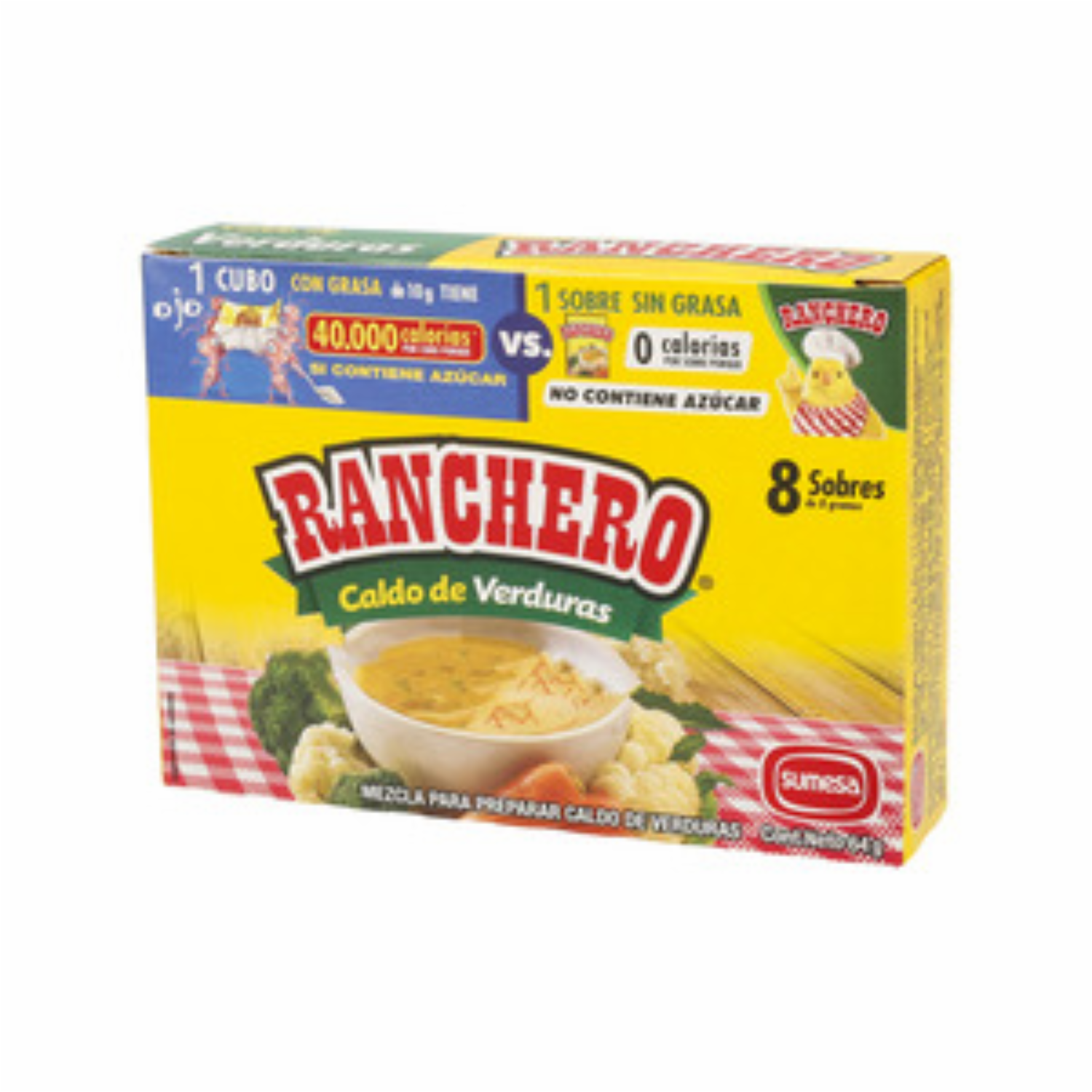 Caldo De Verduras RANCHERO 64 Gr