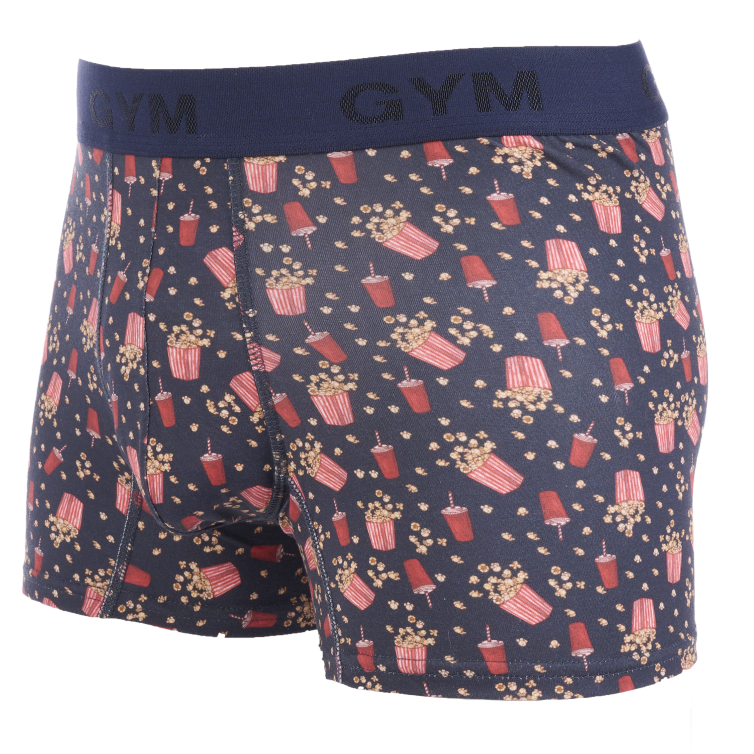 Boxer Azul Print Cangil Pierna Media XCITE