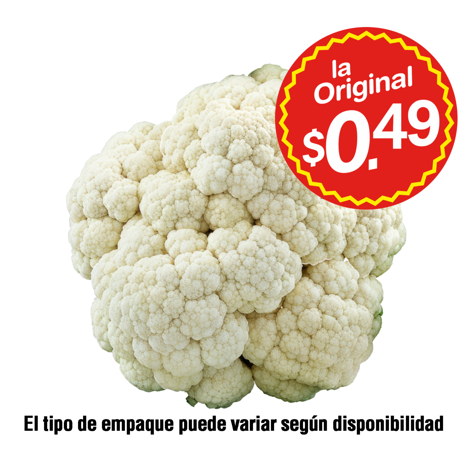 Coliflor Fresco LA ORIGINAL 450 G