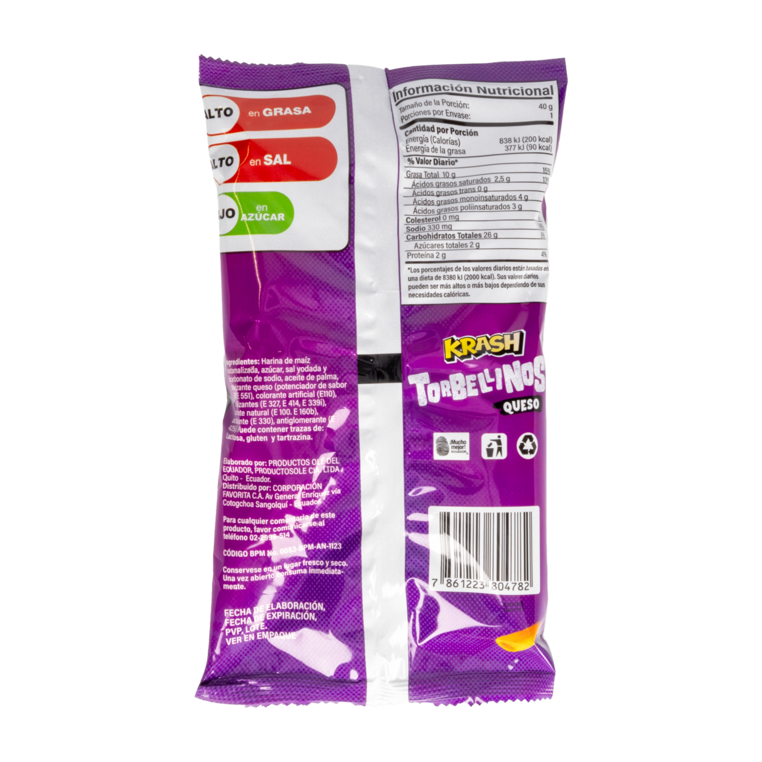 Bocaditos De Queso Torbellinos KRASH 40 G