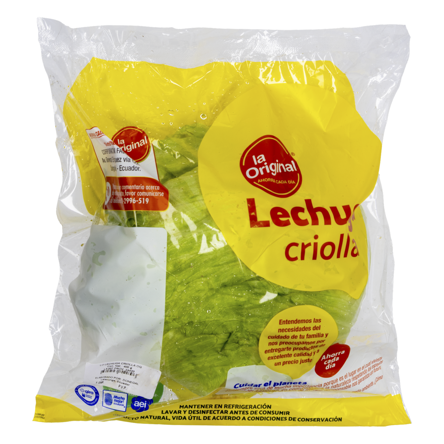 Lechuga Criolla LA ORIGINAL 400 G