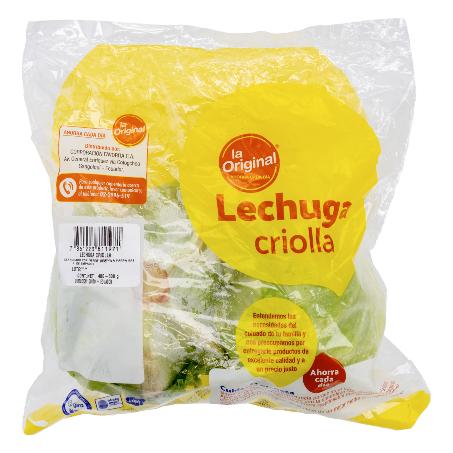 Lechuga Criolla LA ORIGINAL 400-600 G