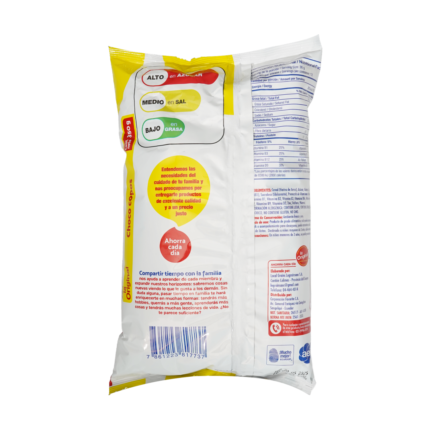 Cereal De Chocolate Choco Copos LA ORIGINAL 350 G