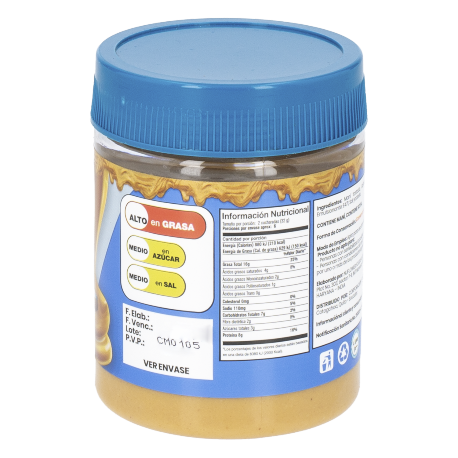 Mantequilla De Maní Cremosa KRASH 200 G