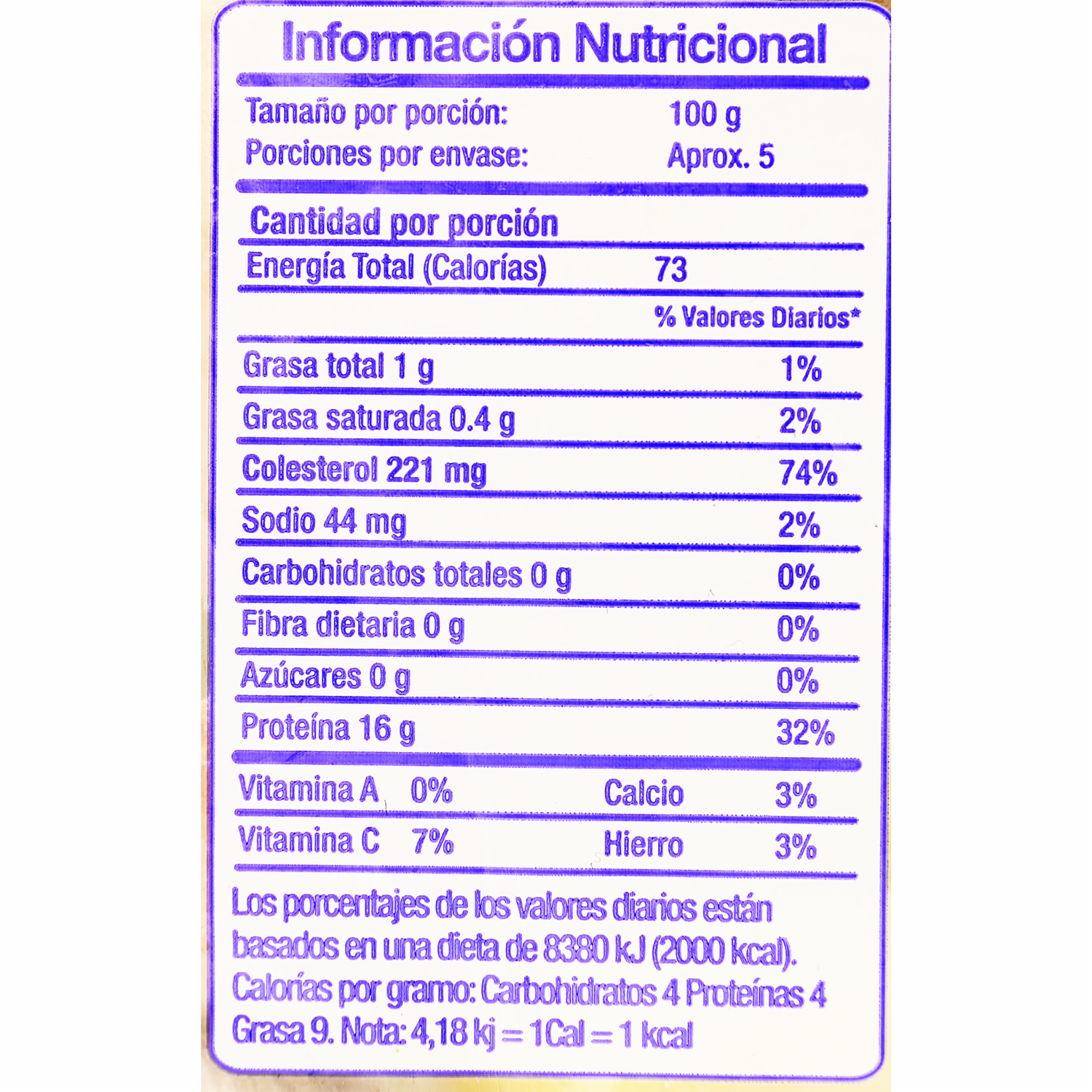 Calamar En Porciones LA ORIGINAL 454 G