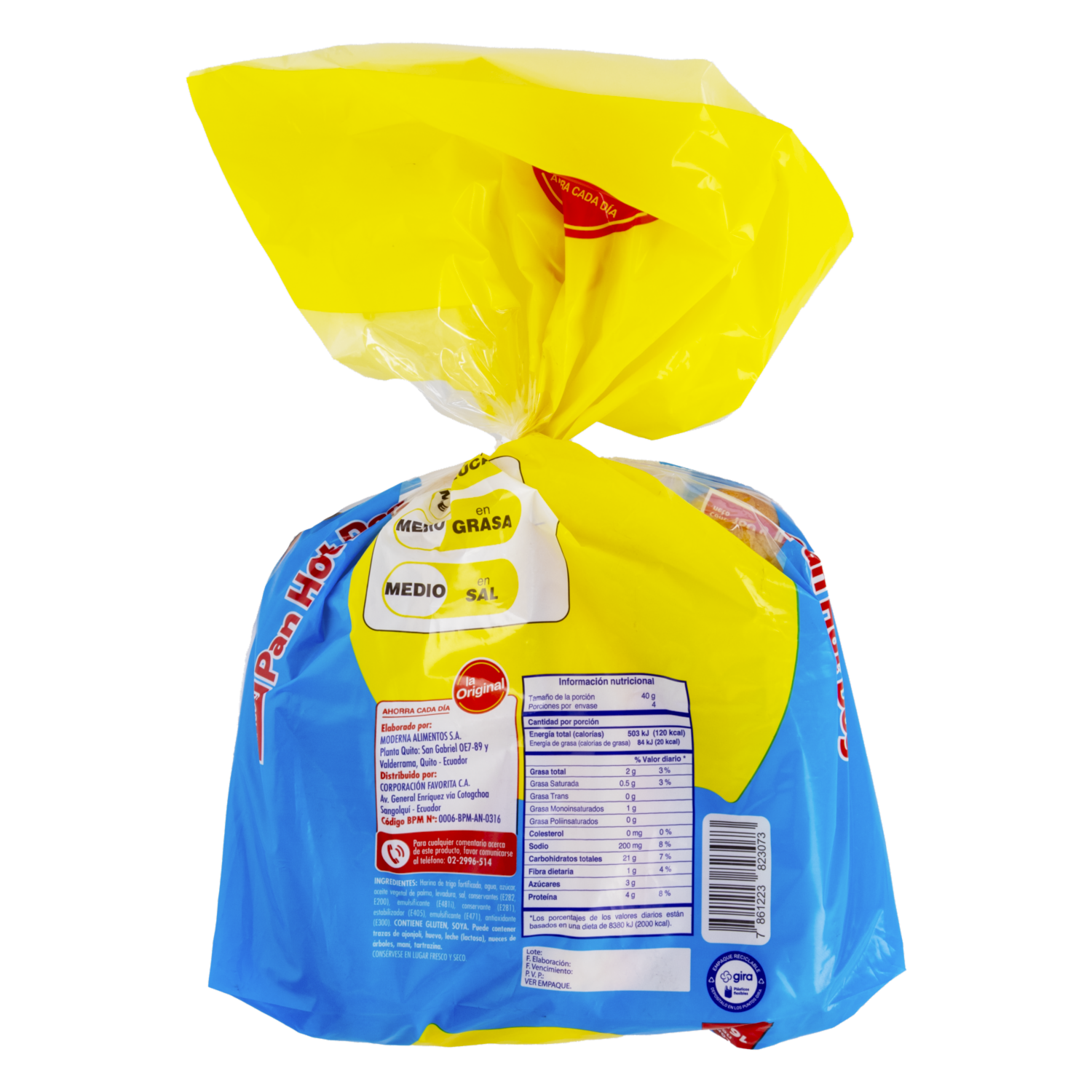 Pan Para Hot Dog LA ORIGINAL 160 G