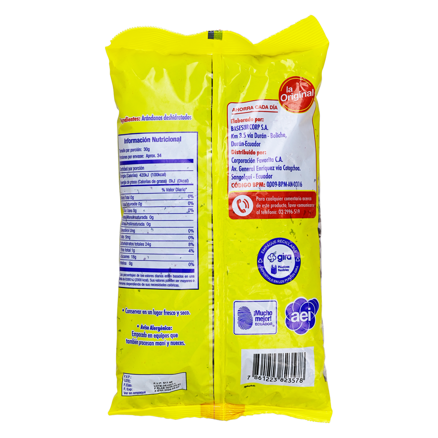 Arándanos 100% Natural LA ORIGINAL 1000 G