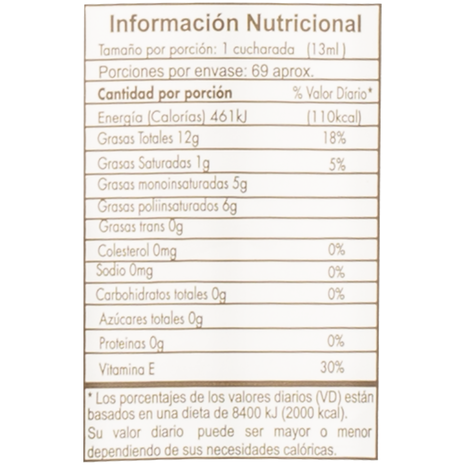 Aceite Comestible Vegetal EL ARTESANAL 900 Ml