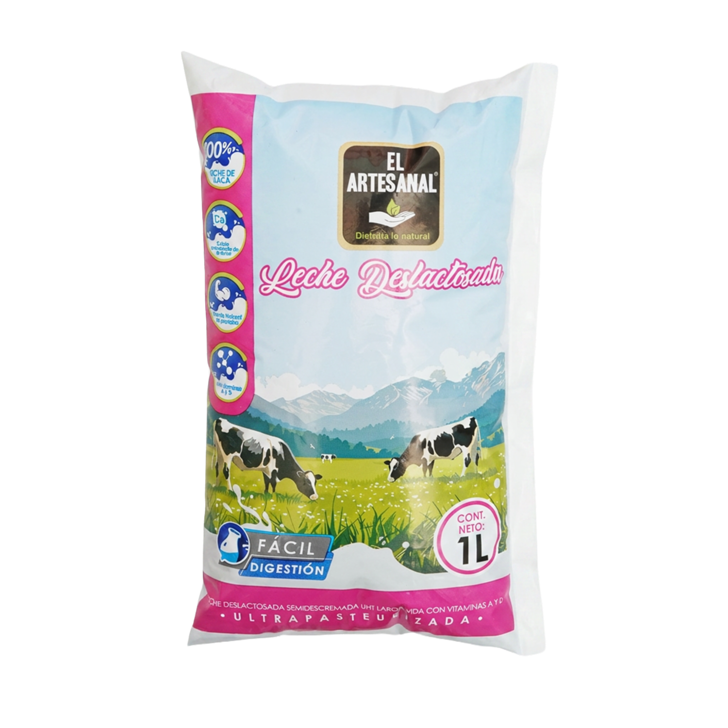 Leche Deslactosada En Funda EL ARTESANAL 1000 Ml