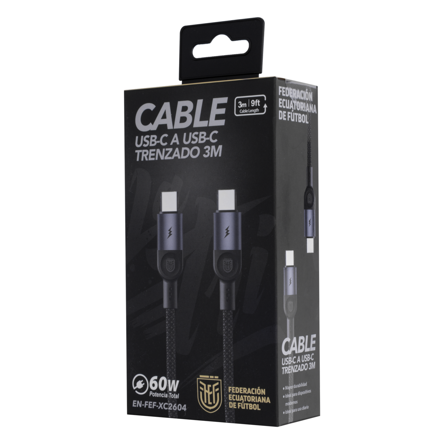 Cable Trenzado De Usb C A Usb C 60W FEF