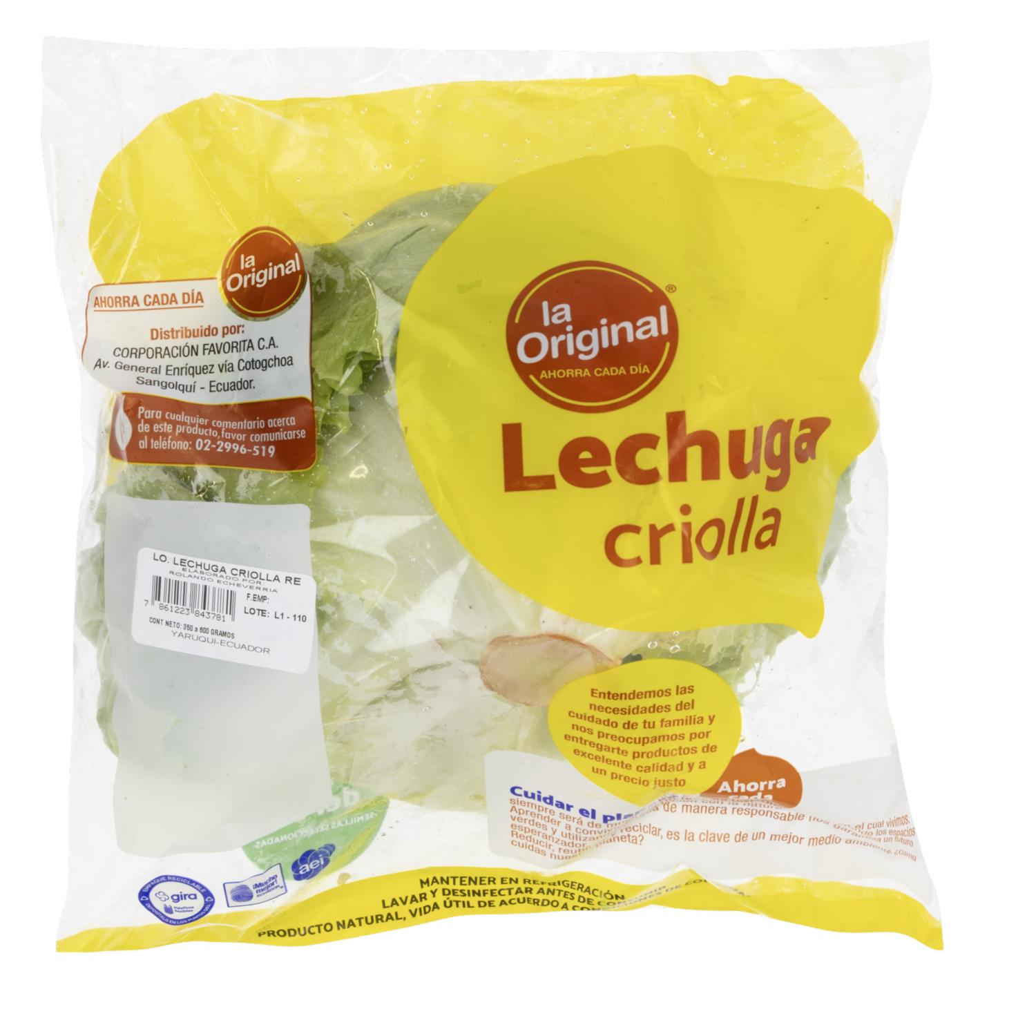 Lechuga Criolla LA ORIGINAL 400 G
