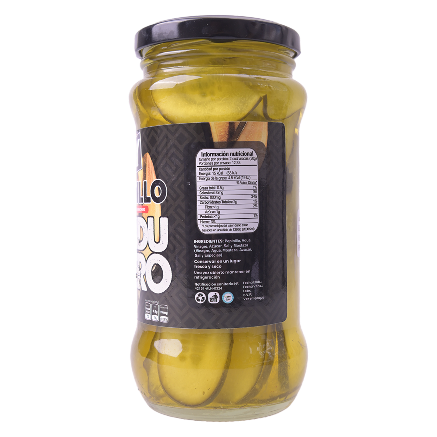 Pepinillos Pickle Sanduchero ESY 370 G