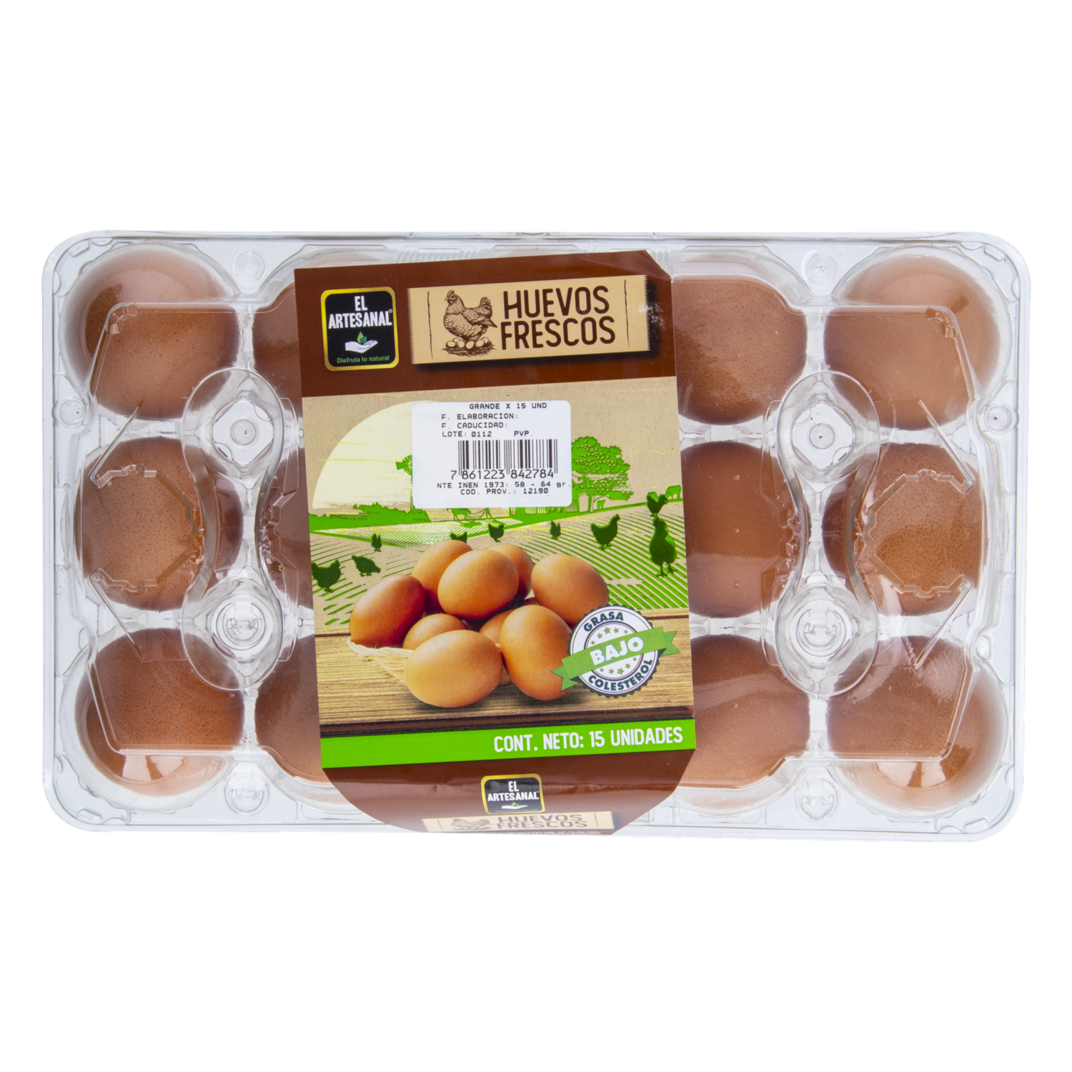 Huevos Grandes EL ARTESANAL X 15 Uds
