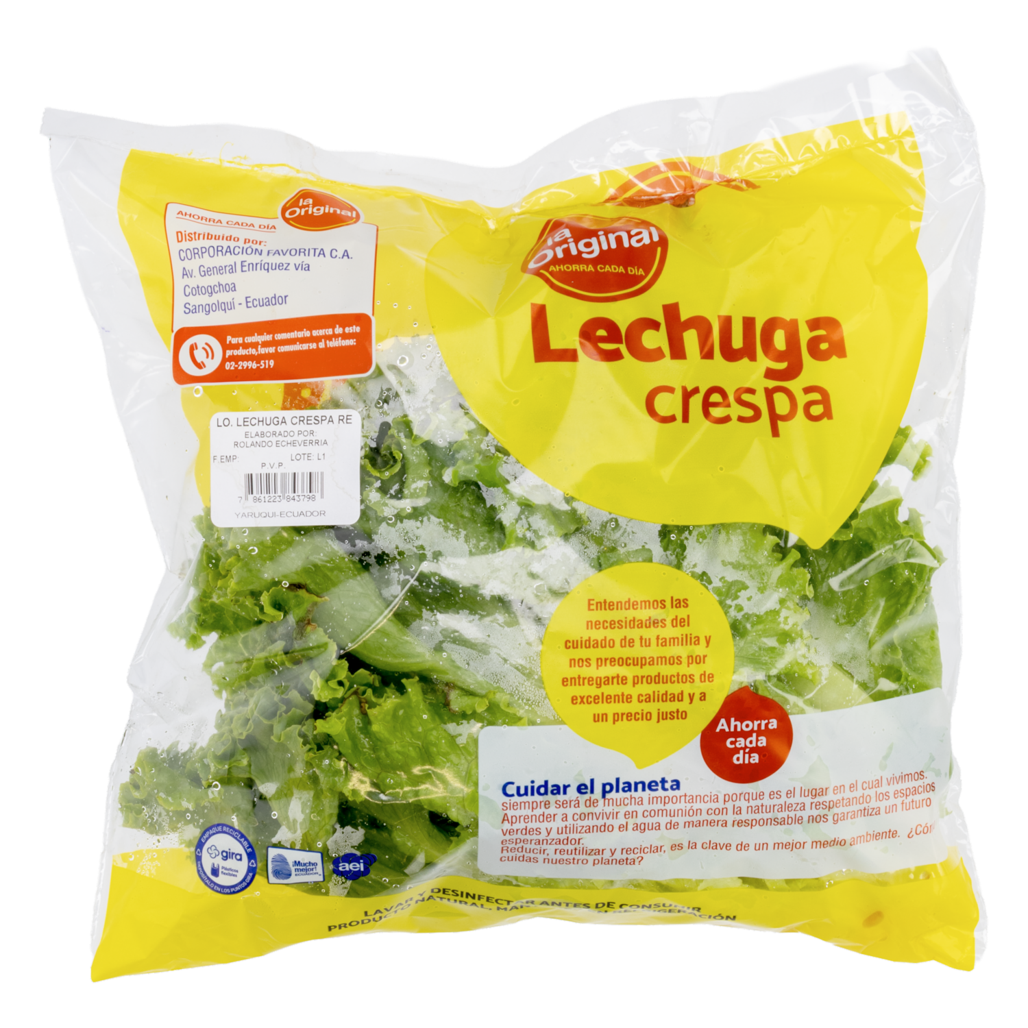 Lechuga Lo Lechuga Crespa Re LA ORIGINAL 200 G