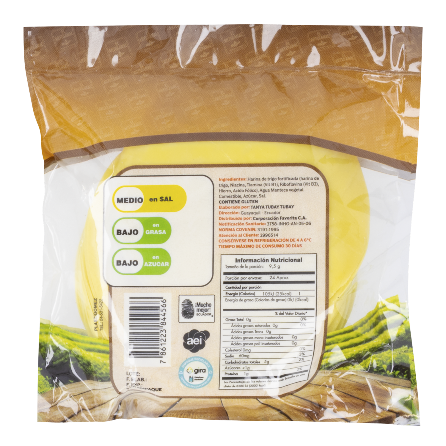 Masa Para Empanadas 24 Uds EL ARTESANAL 230 G