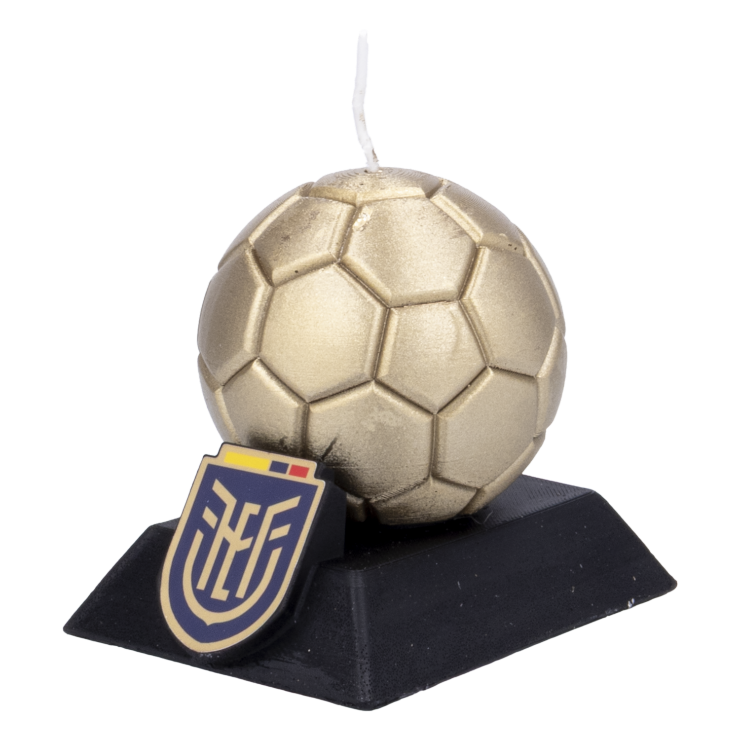Vela Decorativa Diseño Balón De La FEF AKÍ Unidad