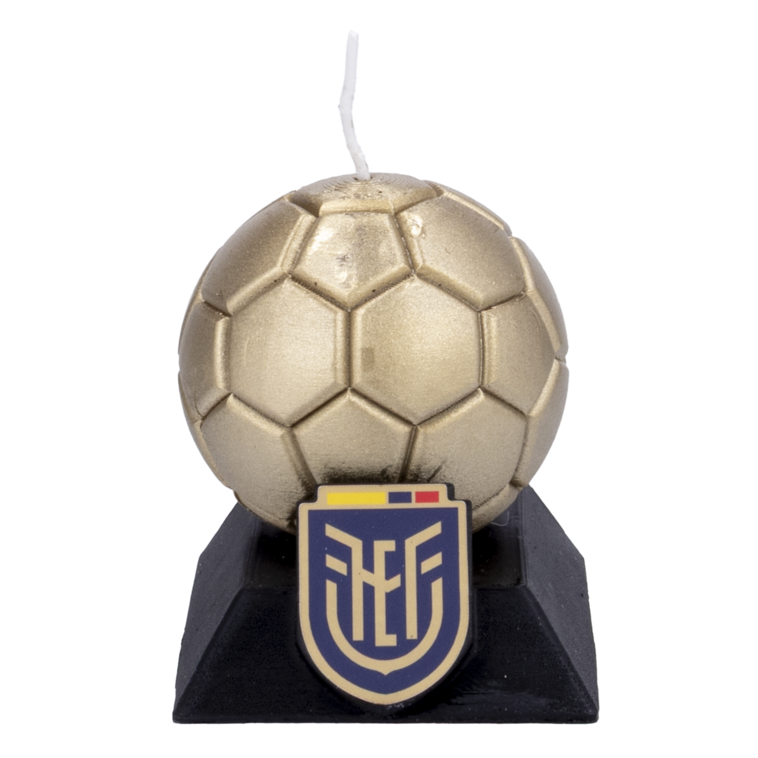 Vela Decorativa Diseño Balón De La FEF AKÍ Unidad