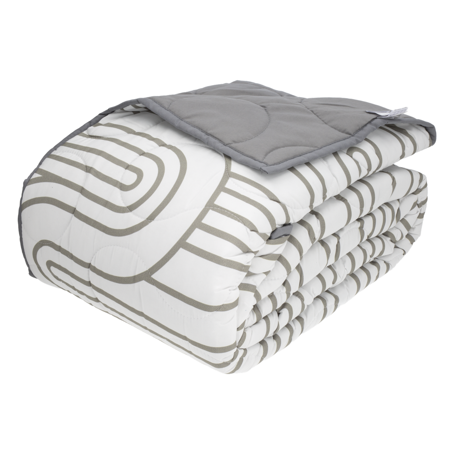 Cobertor Diseño Estampado Líneas Gris FREE HOME 2 Plazas