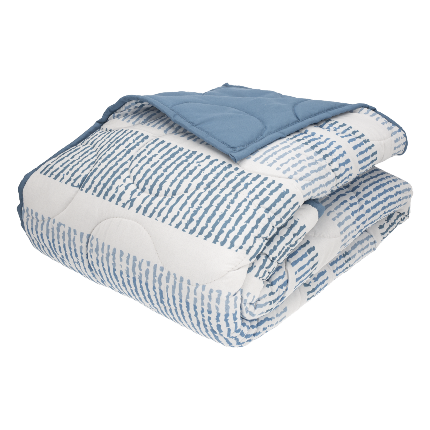 Cobertor Diseño Estampado Líneas Azules FREE HOME 2 Plazas