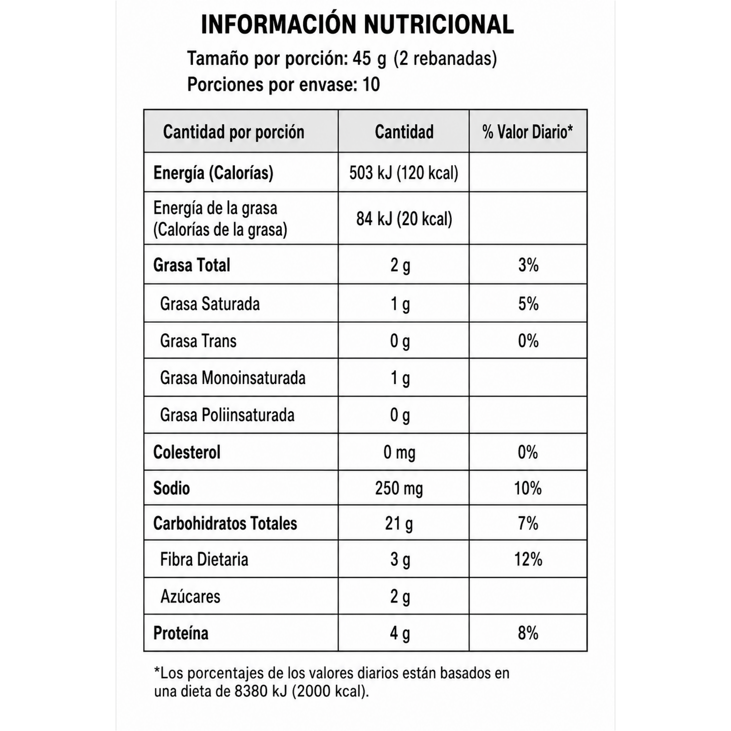 Pan Integral Rebanado EL ARTESANAL 450 G