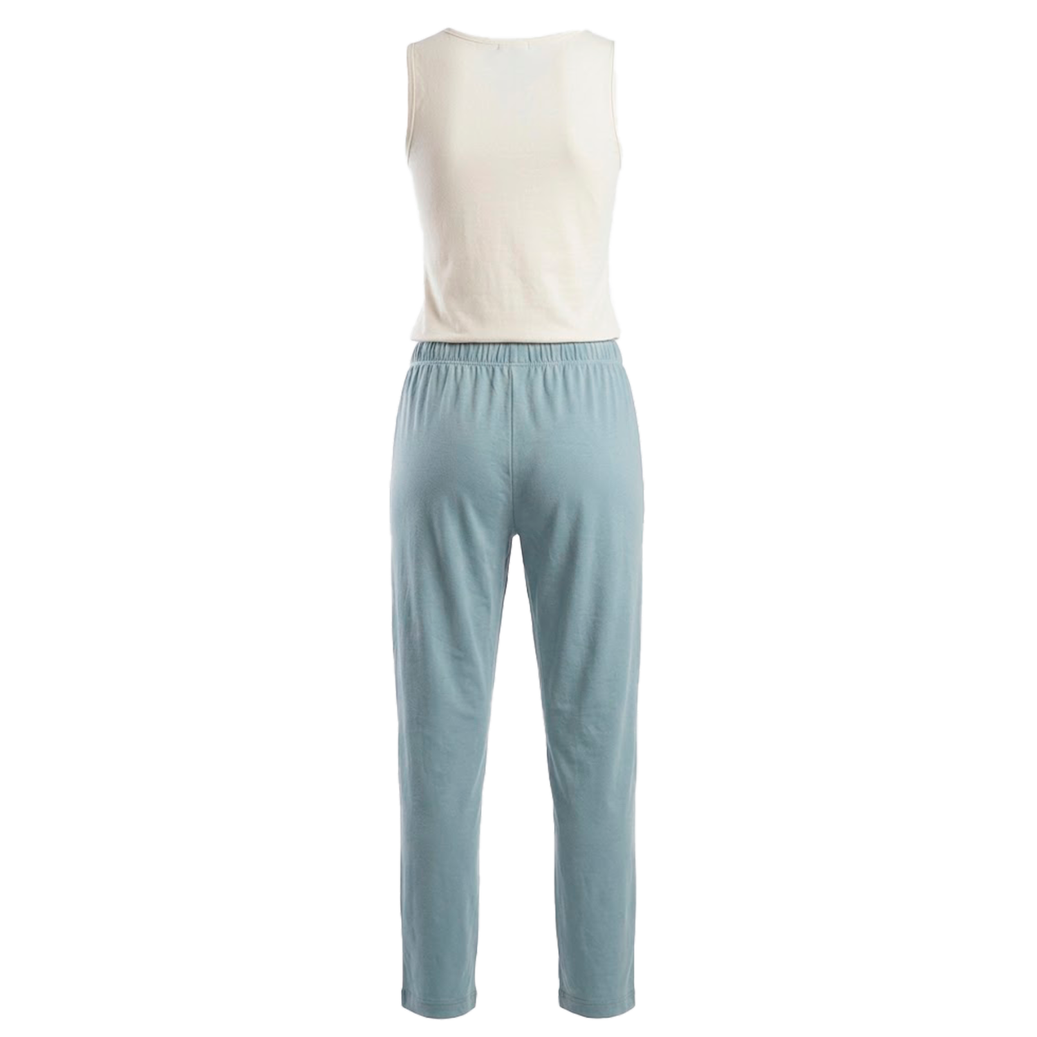 Pijama Cuello Redondo Sin Mangas Con Pantalón GK BASIC