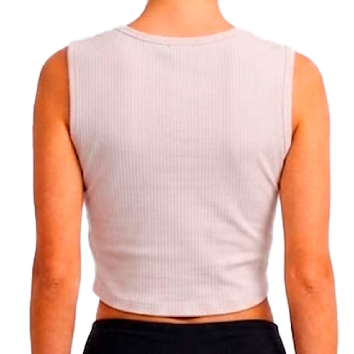 Bvd Crop Top Cuello Redondo Ribb GK BASIC