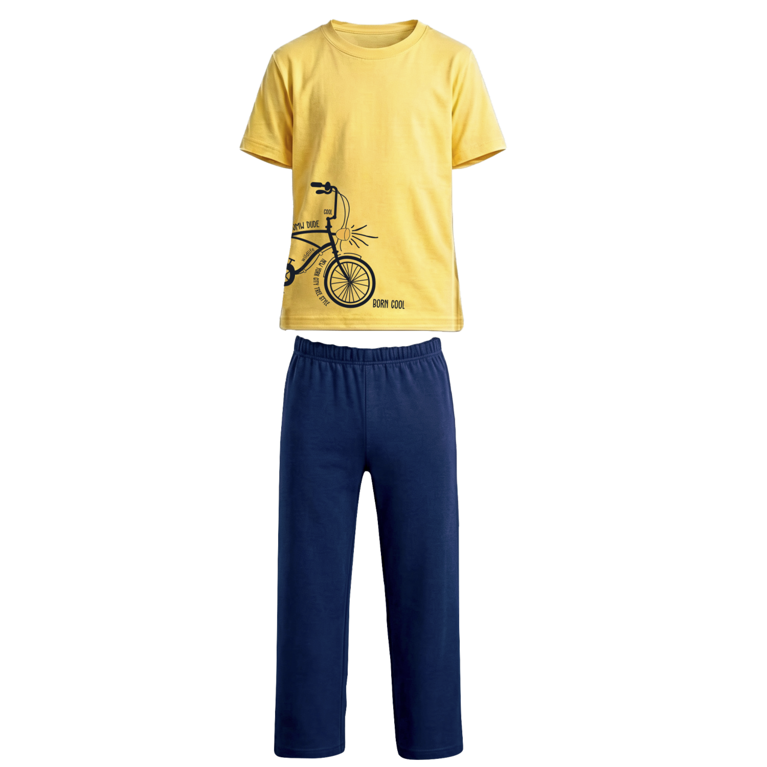Pijama Cuello Redondo Manga Corta Y Pantalón GK BASIC