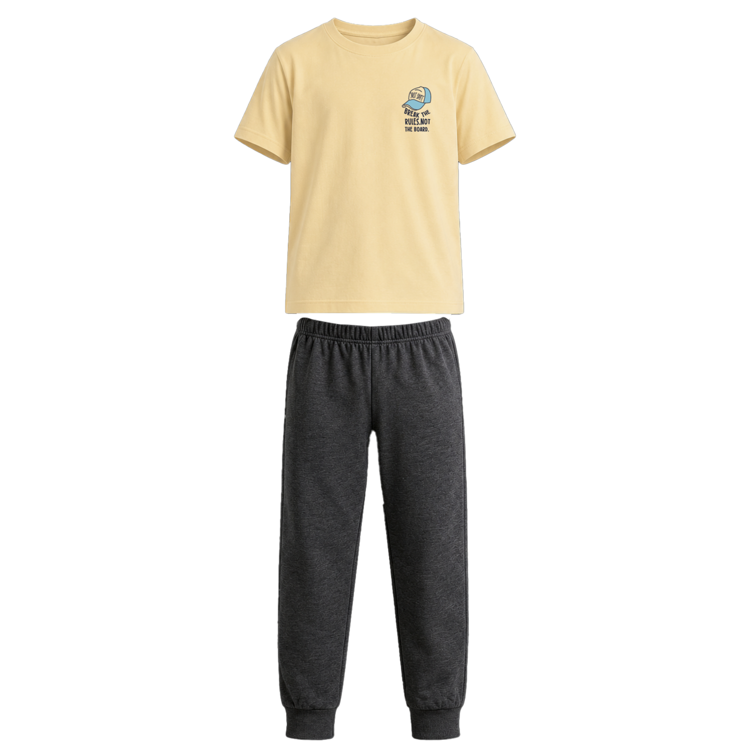 Pijama Cuello Redondo Manga Corta Y Jogger GK BASIC