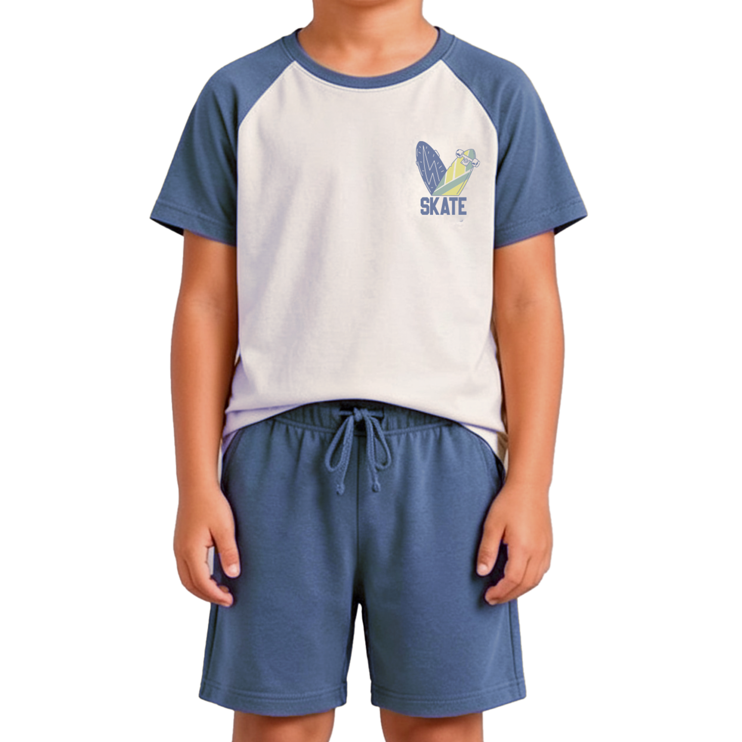 Pijama Cuello Redondo Manga Corta Y Bermuda GK BASIC
