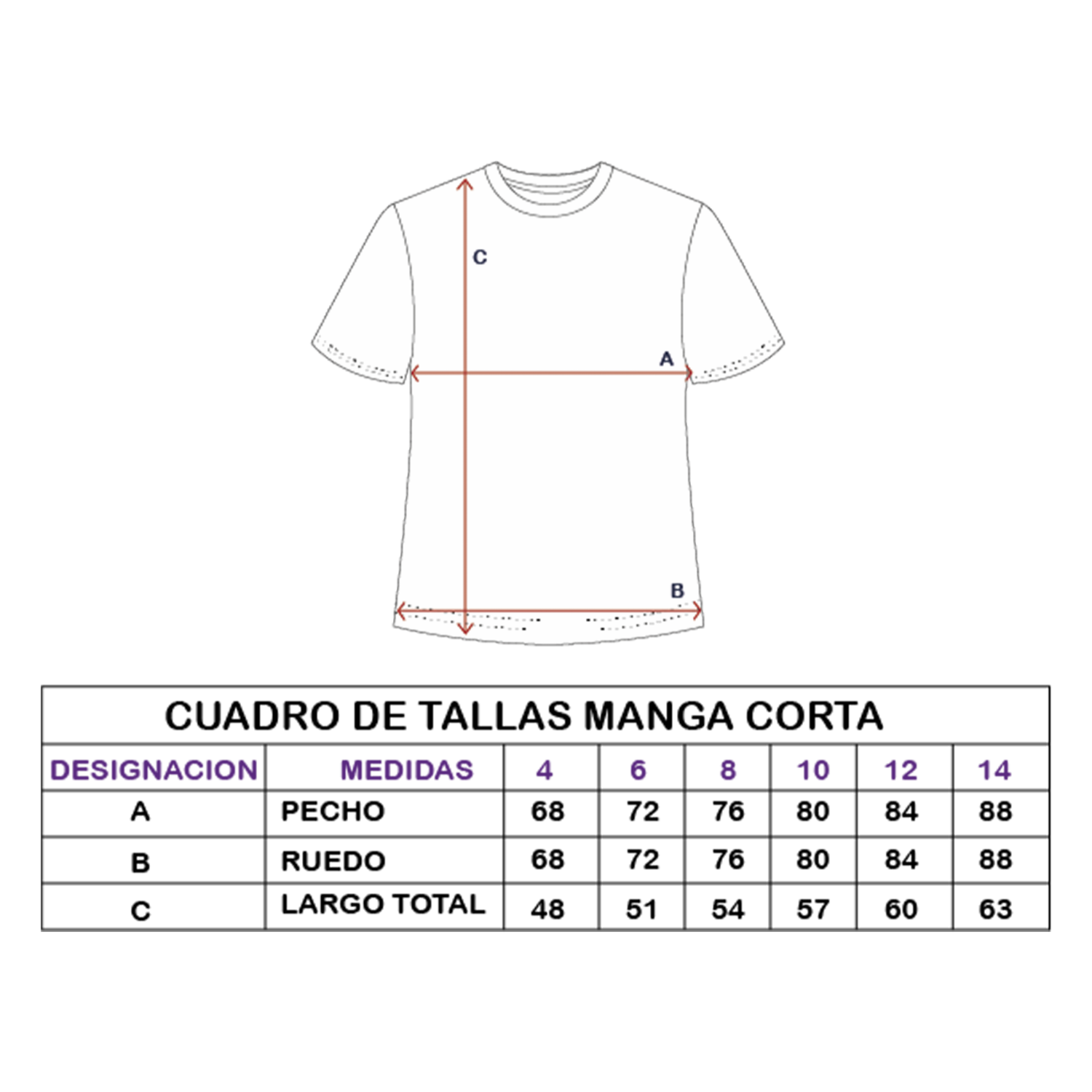 Camiseta Cuello Redondo Manga Corta GK BASIC