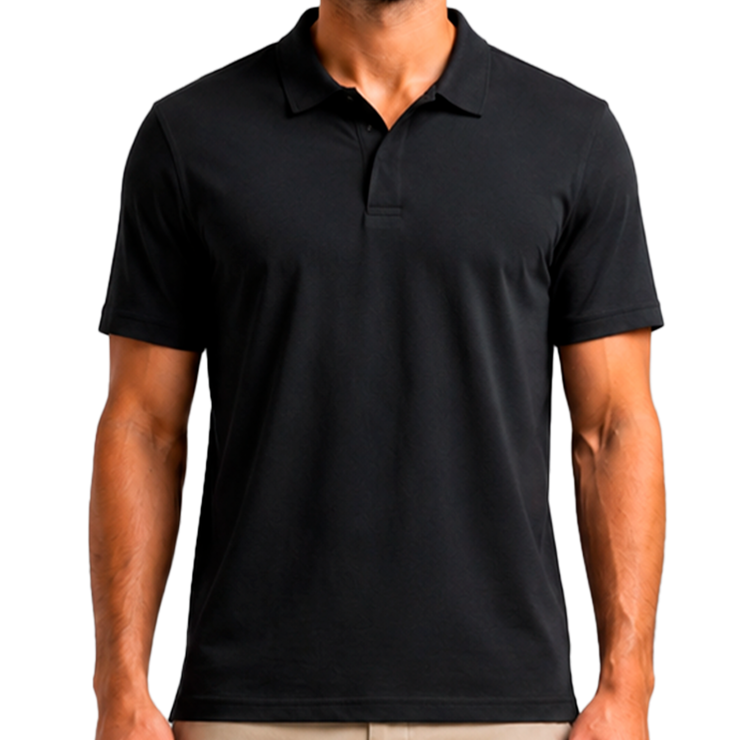 Camiseta Polo Cuello Sport Con Botones Manga Corta GK BASIC