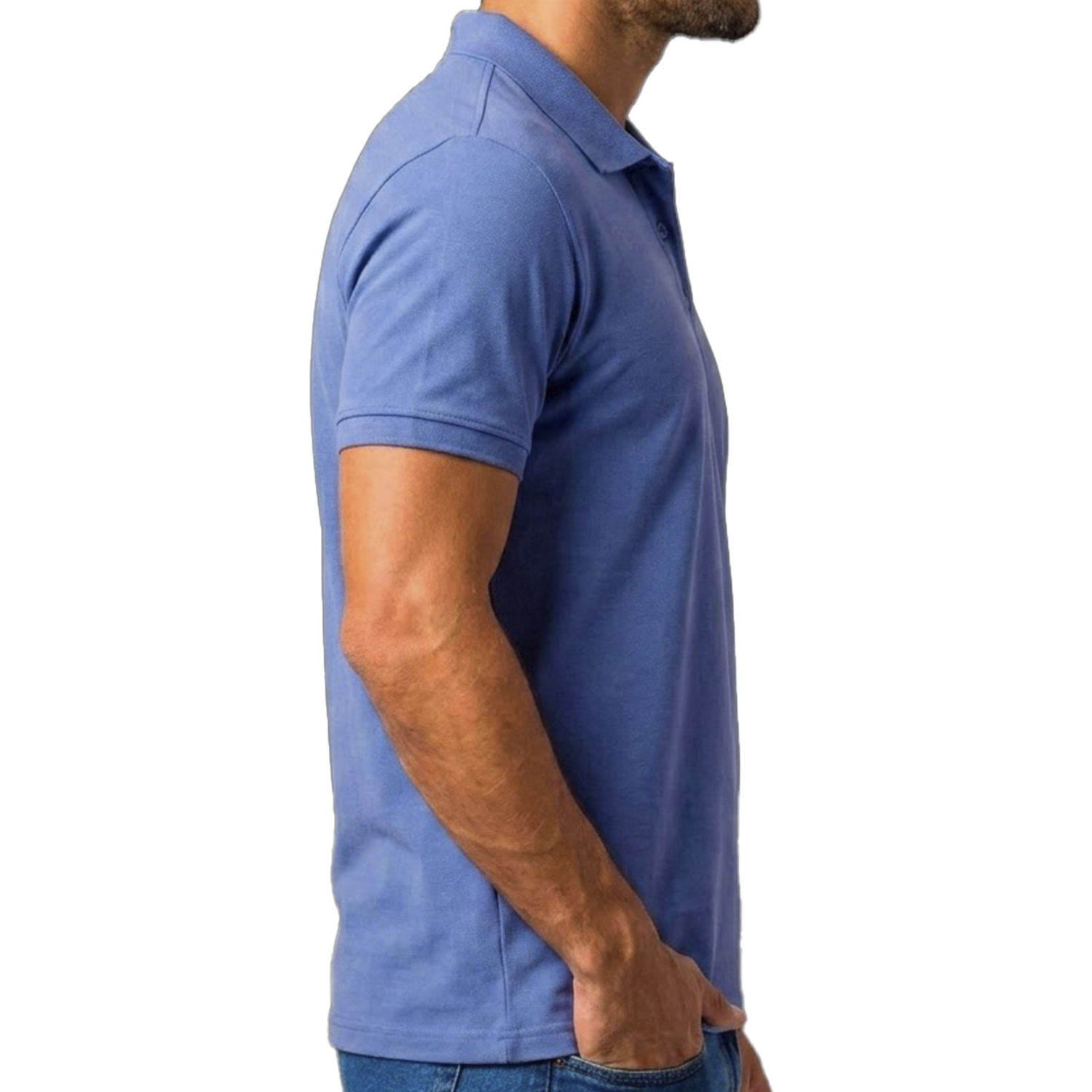 Camiseta Polo Cuello Sport Con Botones Manga Corta GK BASIC