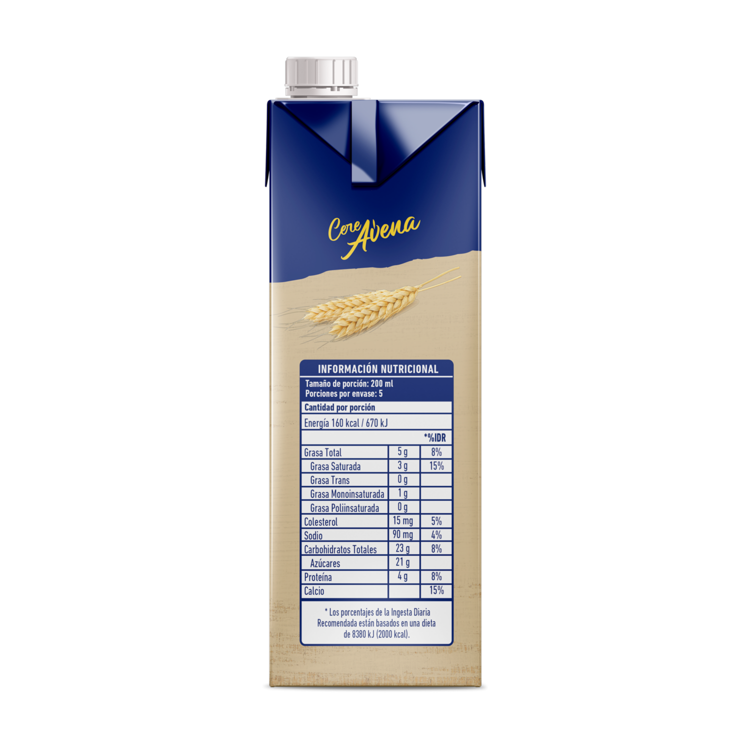 Bebida De Avena Con Leche Sabor A Canela CEREAVENA 1 L