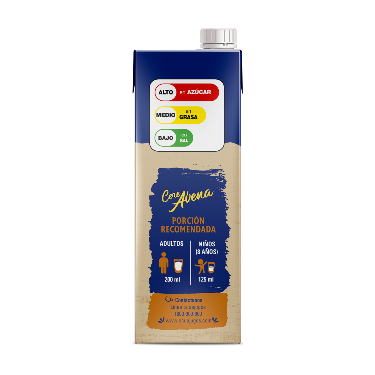Bebida De Avena Con Leche Sabor A Canela CEREAVENA 1 L
