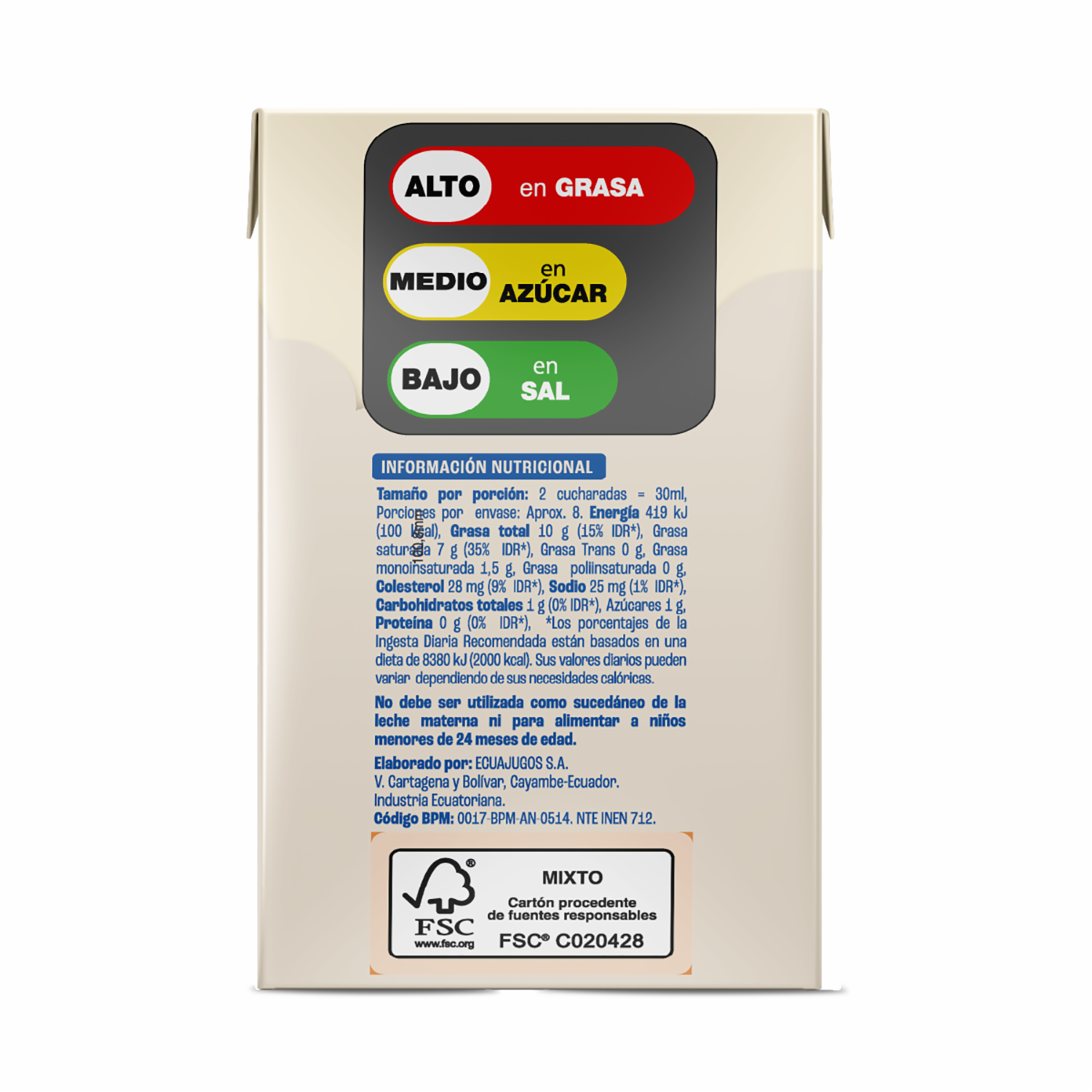Crema De Leche UHT LA LECHERA 236 Ml