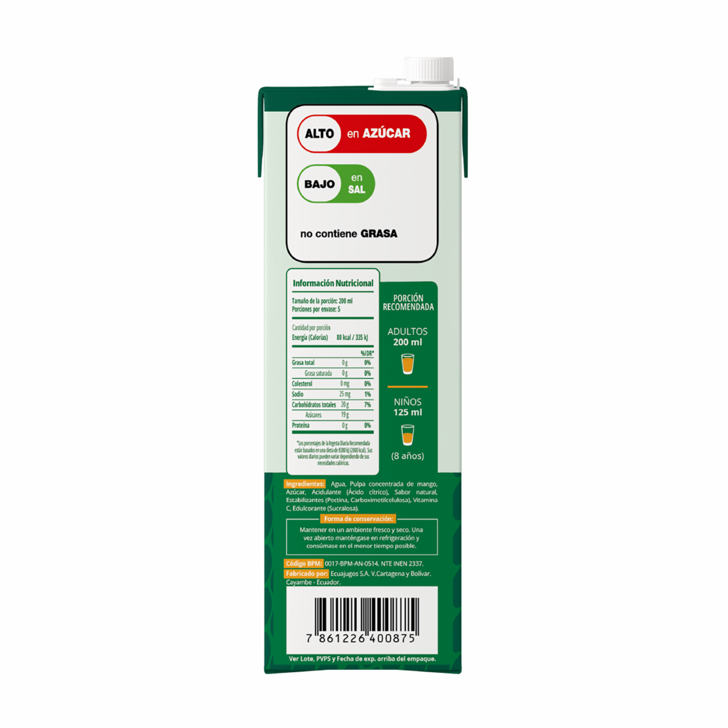 Néctar De Mango NATURA 1000 Ml
