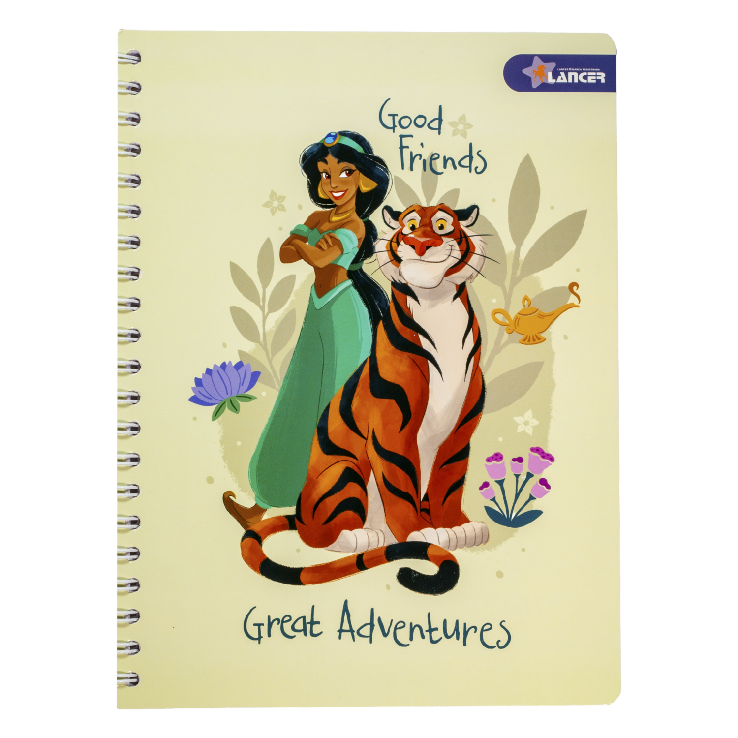 Cuaderno Universitario De  1 Línea Princesas DISNEY 100 Hojas